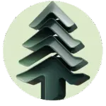 Evergreen Layers Icon on green
