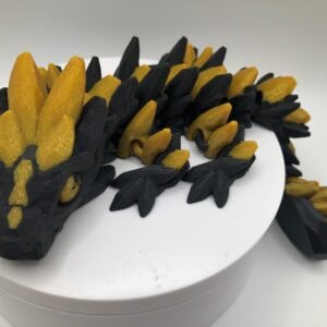 Black with Gold baby gemstone dragon
