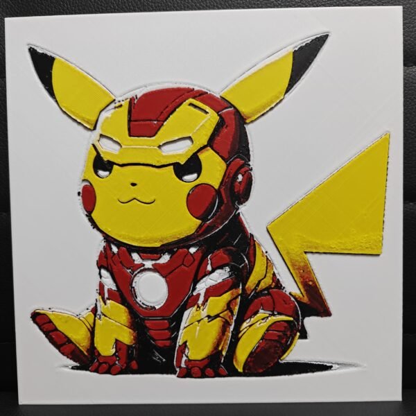 Iron Pikachu HueForge Art