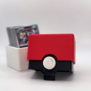 Pokéball deck box open with cards