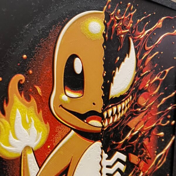 Venomized Charmander HueForge Art - Image 5