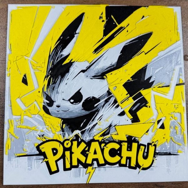 Electric Burst Pikachu HueForge Art