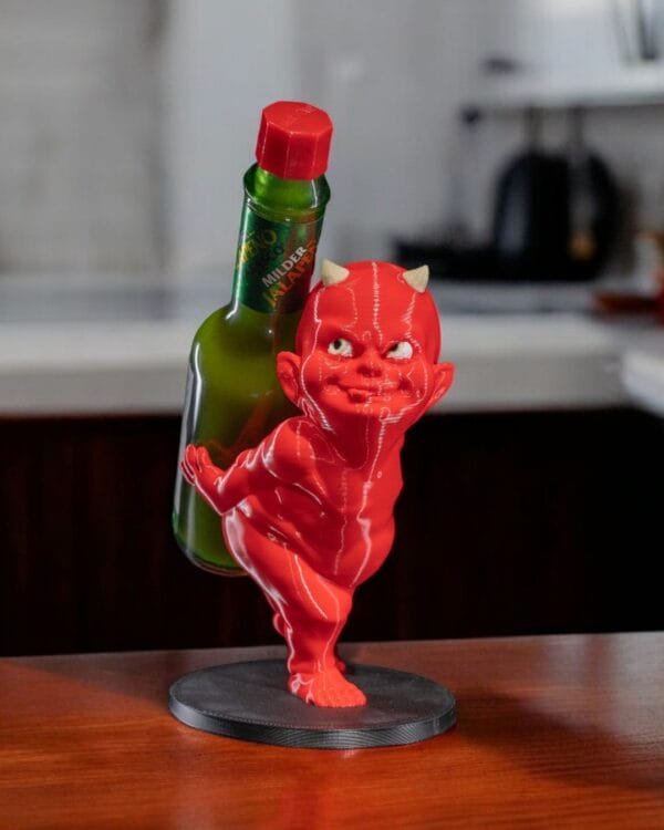 Devilish Hot Sauce Holder – Naughty but Handy! - Image 1