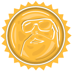 Bearded Printer Authorized Seller badge