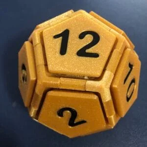 12 sided dice fidget clicker
