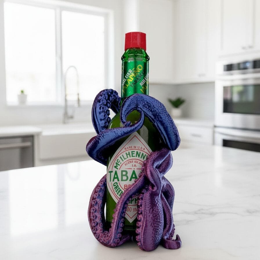 the sauce kraken holder-3 "The Sauce Kraken" – Tentacle Bottle Holder - Image 6