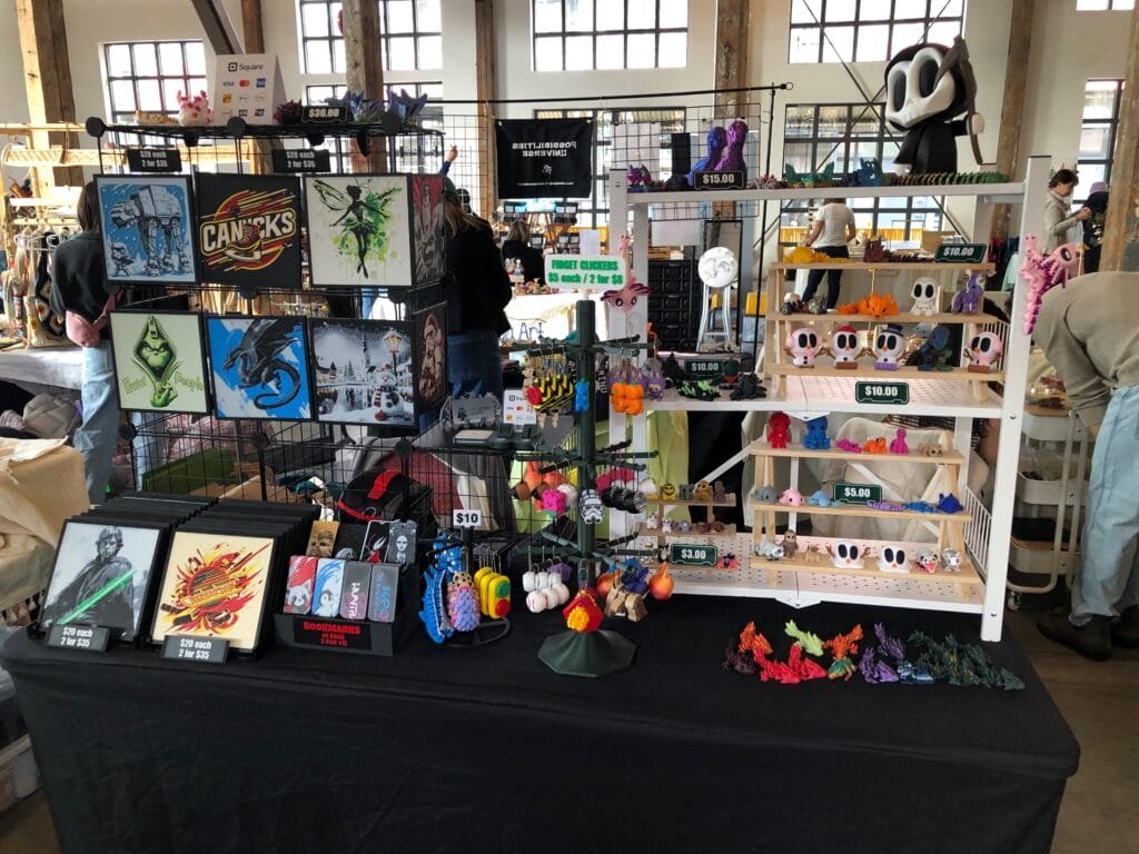 Setup at Fall/Winter Market Nov 2025