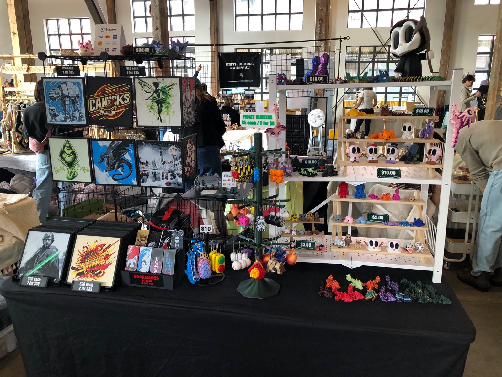 Setup at Fall/Winter Market Nov 2025